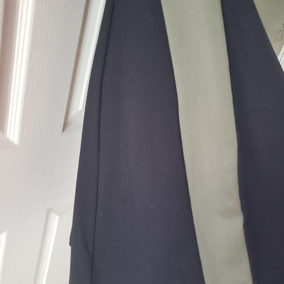 Black Cynthia Rowley dress with green stripe down sides - Picture 3 of 8